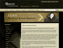 Tablet Screenshot of beavercountrywear.co.uk